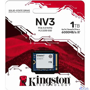 Kingston SSD NV3, 1000GB, M.2(22x30mm), NVMe, PCIe 4.0 x4, 3D TLC, SNV3SM3/1T0