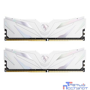 Модуль памяти DDR4 Netac Shadow II 16GB (2x8GB) 3600MHz CL18 1.35V / NTSWD4P36DP-16W / White / with radiator