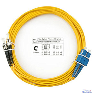 Cabeus FOP(d)-9-SC-ST-20m Шнур оптический duplex SC-ST 9/125 sm 20м LSZH