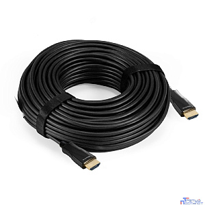 Exegate EX294700RUS Активный оптический кабель HDMI ExeGate EX-CC-HDMI2-30.0 (19M/19M, v2.0, 30м, 4K UHD, Ethernet, позолоченные контакты)