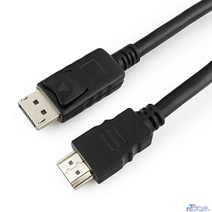 Bion Кабель DisplayPort - HDMI, 20M/19M, однонаправленный конвертор сигнала с DisplayPort в HDMI, 3 м, черный [BXP-CC-DP-HDMI-030]