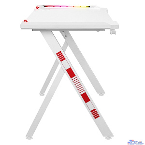Игровой компьютерный стол Foton RGB,подвес кружки+гарн., белый DEFENDER (64308)