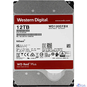 12TB WD Red Plus (WD120EFBX) {Serial ATA III, 7200- rpm, 256Mb, 3.5", NAS Edition}