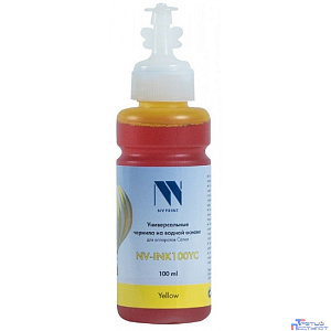 Чернила NV PRINT универсальные на водной основе NV-INK100YC для аппаратов Canon (100 ml) Yellow совместимые