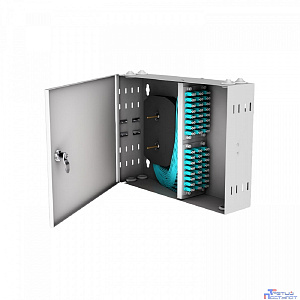 NTSS Кросс настенный NTSS PREMIUM предсобранный, 32 порта LC/UPC duplex, 50/125 мкм ОМ3, (розетки, сплайс 2шт, КДЗС, пигтейлы) NTSS-WFOB-PM-32-2LC/U-503-SP1.5G1A