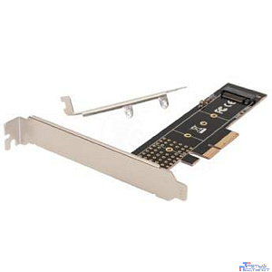 ORIENT C300EN, Переходник PCI-Ex4->M.2 M-key NVMe SSD, тип 2230/2242/2260/2280/22110, 2 планки крепления в комплекте (33294)