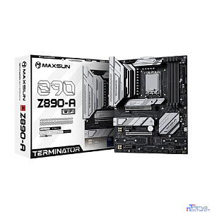 MAXSUN MS-Terminator Z890-A (Socket 1851, ATX, 4*DDR5(256Gb), DP/HDMI, 4*SATA3, 4*M.2, 1xPCI-Ex16 /1xPCI-Ex4/2*PCIEx1, 1*Type-C, 4*USB 2.0, 2*USB 3.2, LAN 1*2.5G, SPDIF, RTL)