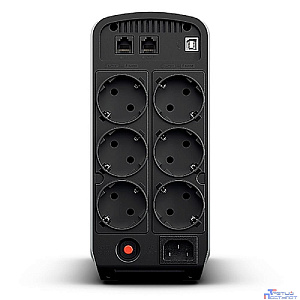 ИБП CyberPower CP900EPFCLCD {Line-Interactive, Tower, 900VA/540W USB/RJ11/45/USB charger A (6 EURO), 12В/9 Ач х 1}