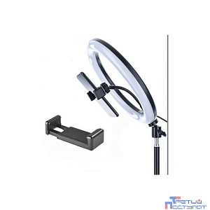 Camelion KD-810F  C02 LED(свет-к кольцев. 10 Вт, подставка для смартфона, напольн.на штативе)