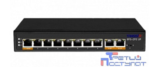 TRASSIR TR-NS1110-120-8POE Коммутатор неуправляемый с 8 PoE портами (10/100 Мбит/с Base-TX PoE port), 2 PoE портами (10/100 Мбит/с (Base-TX))