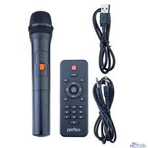 Perfeo ПАС ”BEAR” 36W EQ, MP3 USB-microSD, AUX, FM, JACK, TWS черная + бп микрофон