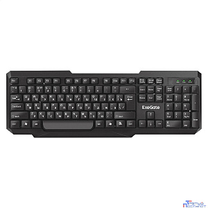 Exegate EX264084RUS Клавиатура Exegate LY-404, <USB, черная, 104кл, Enter большой> Color box