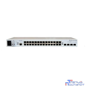 ELTEX MES2124MB Коммутатор уровня L2, 24 порта 10/100/1000 Base-T ( (RJ-45), 4 комбо-порта 10/100/1000 Base-T/1000Base-X, консольный порт RS-232/RJ-45