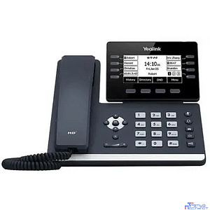 YEALINK SIP-T53 SIP-телефон, экран 3.7", 12 SIP аккаунтов, Opus, 8*BLF, PoE, USB, GigE, БЕЗ БП
