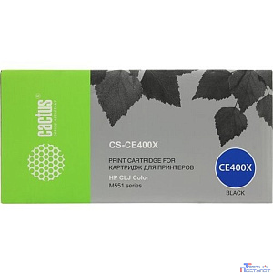 Картридж лазерный Cactus CS-CE400X черный (11000стр.) для HP LJ M551