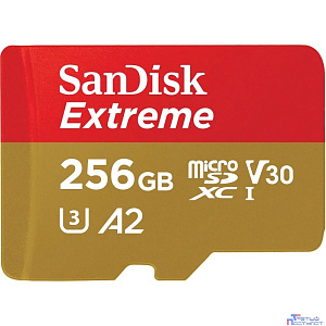 Micro SecureDigital 256GB SanDisk microSDXC Class 10 UHS-I A2 C10 V30 U3 Extreme 190MB/s [SDSQXAV-256G-GN6MN]