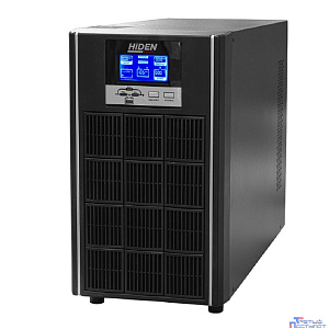 ИБП HIDEN EXPERT UDC9203S, встроенные АКБ в корпусе (8х7А/ч), 3 kVA/2,7 kW {С двойным преобразованием напольного исполнения 3000 ВА / 2700 Вт,4 розетки Schuko, SNMP слот, USB, RS232, EPO}