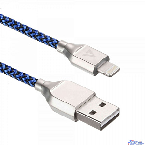 Кабели USB ACD USB кабель ACD-Titan Lightning ; USB-A Нейлон, 1м, сине-черный (ACD-U927-P5L)
