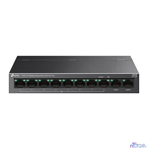 TP-Link LS110P Настольный коммутатор с 10 портами 10/100 Мбит/с (8 портов PoE+)