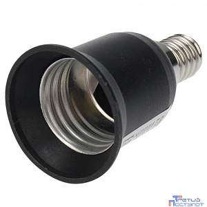 REXANT 11-8871 Переходник цокольный E14-E27 черный
