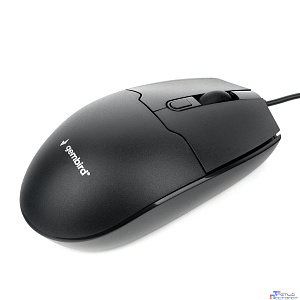 Gembird MOP-430 черный, USB, {проводной, 3кл+колесо-кнопка, 1000/1600 DPI, 1,5 м}
