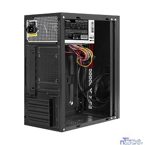 Exegate EX299261RUS Корпус Minitower ExeGate BAA-403U-UNS400 (mATX, БП UNS400 с вент. 12см, 2*USB+1*USB3.0, HD Audio, черный)