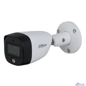 DAHUA DH-HAC-HFW1500CMP-IL-A-0360B-S2 Уличная цилиндрическая HDCVI-видеокамера с интеллектуальной двойной подсветкой 5Мп, объектив 2.8мм, ИК 20м, LED 20м, IP67, корпус: металл