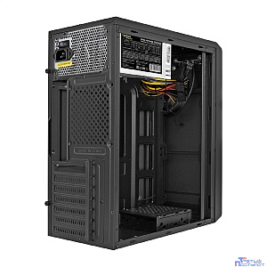 Exegate EX299354RUS Корпус Miditower ExeGate XP-332-UNS400 (ATX, БП UNS400 с вент. 12см, 2*USB, аудио, черный)