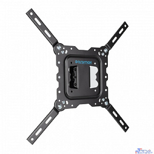 Kromax DIX-16 black, Кр. стал. наст. для TV 22"-55", max 30 кг, 3 ст св., нак. ±15°, пов. ±20°, от ст. 92 мм, max VESA 400x400 мм.
