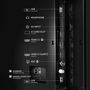 Hisense 85" 85A6N черный 4K Ultra HD 60Hz DVB-T DVB-T2 DVB-C DVB-S DVB-S2 USB WiFi Smart TV