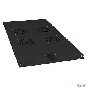 Cabeus TRAY-100-BK Модуль вентиляторный с 4-я вентиляторами для установки в напольные шкафы серии SH-05C , ND-05C глубиной 1000мм, цвет черный (RAL 9004)