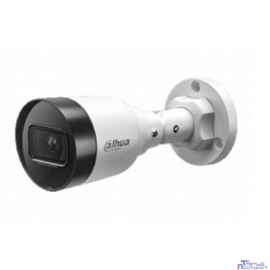 DAHUA DH-IPC-HFW1230S1P-0360B-S6 Уличная цилиндрическая IP-видеокамера 2Мп, 1/2.8” CMOS, объектив 3.6мм, обнаружение людей, ИК 30м, IP67, металл/пластик