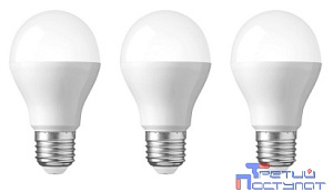 Rexant 604-008-3 Лампа светодиодная REXANT Груша A60 15.5 Вт E27 1473 Лм 2700 K теплый свет (3 шт./уп.)