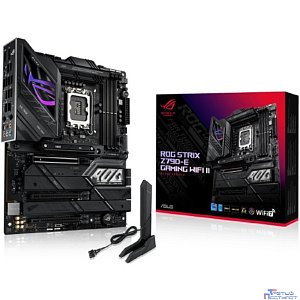 ASUS ROG STRIX Z790-E GAMING WIFI (Socket 1700, ATX, 4xDDR5(192GB), DP/HDMI, 1xPCIe 5.0x16/2xPCIe 4.0x16, 1xLAN (2.5GbE), Wi-Fi, BT, 4xSATA 6Gb/s, 5xM.2, 2xType-C, 10xUSB 3.2)