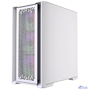 Powercase ByteFlow Micro White LE, Tempered Glass, 4х 120mm ARGB PWM fans, белый, mATX [без встроенного хаба] (CAMBFW-A4-LE)