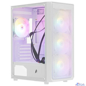 1STPLAYER FD3 White / ATX / 4x120mm LED fans inc. / FD3-WH-4F1-W