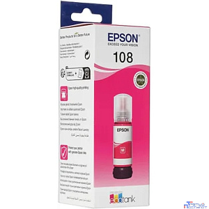 EPSON C13T09C34A Картридж 108 EcoTank Ink для Epson L8050/L18050, Magenta 70ml