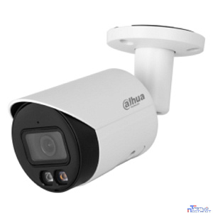 DAHUA DH-IPC-HFW2449SP-S-IL-0360B Уличная цилиндрическая IP-видеокамера SmartDualLight 4Мп, 1/2.9” CMOS, объектив 3.6мм, видеоаналитика, микрофон, ИК 30м, LED 30м, IP67, металл