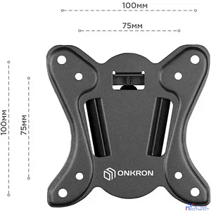 ONKRON NN31 кронштейн для телевизора 10"-32" фиксированный, чёрный