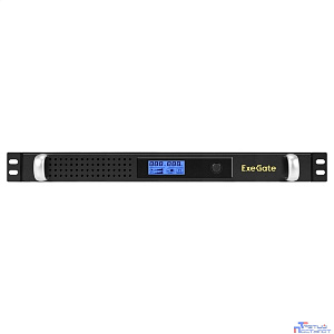 Exegate EX297854RUS ИБП 1U ServerRM UNL-1200.LCD.AVR.8C13.RJ.USB.1U <1200VA/720W, LCD, AVR, 8*C13, RJ, USB, 1U, установка в стойку, Black>