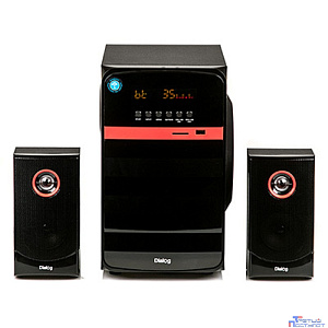 Dialog Progressive AP-240B BLACK - акустические колонки 2.1, 50W+2*10W RMS, Bluetooth, USB+SD reader