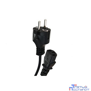 Telecom TY021-CU0.75-1.8M  Кабель комп - розетка 220V EU (угловой)<VDE> 3GX0,75mm2, 1,8m, медь, Telecom <TY021-CU0.75-1.8M>