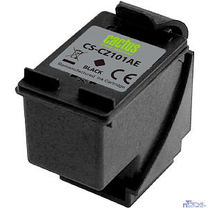 Картридж струйный Cactus CS-CZ101AE № 650 черный (18мл) для HP 1015/1515/1516/2515/2545/2546/2645/3515