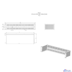 ЦМО Панель 19" с DIN-рейкой для установки коммутаторов STK-RACKMNT-2955