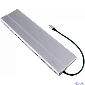 VCOM CU4703  Адаптер TypeC -->3*USB3.0+2*USB2.0+VGA+RJ45+SD+TF+AUD+HDMI+DP+2*USB3.1 Data+PD[4895182217294]