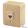 Эра Б0020732 11-3203-11 Розетка информационная RJ45, ОУ, Эра Эксперт, сосна