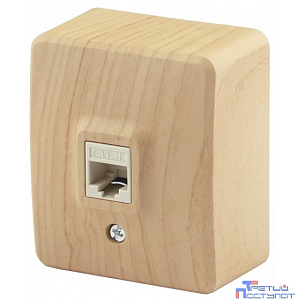Эра Б0020732 11-3203-11 Розетка информационная RJ45, ОУ, Эра Эксперт, сосна