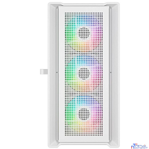 Powercase Alisio Micro X4W V2, Tempered Glass, 4х 120mm ARGB fans, ARGB HUB, белый, mATX  (CAMCXW-A4)