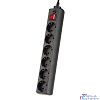 Perfeo Сетевой фильтр "POWER+",PF_A4672 (3,0м, 6 розеток, черный (PF-PP-6/3,0-B))