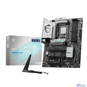 Материнская плата MSI B860 GAMING PLUS WIFI Soc-1851 Intel B860 4xDDR5 ATX AC`97 8ch(7.1) 5Gigabit RAID+HDMI+DP